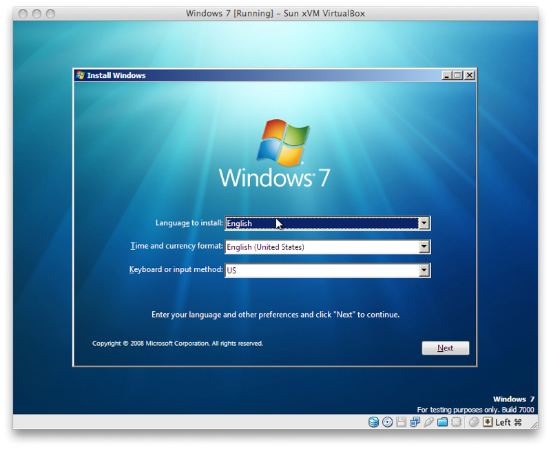 windows 7 iso for virtualbox